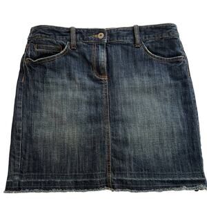 ANNE TAYLOR denim mini shirt SZ 6P